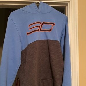 Steph Curry Under Armour Pullover Hoodie. Size youth large